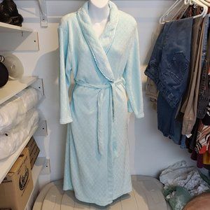 Coral Bay Womens Midi Bathrobe Blue Size M